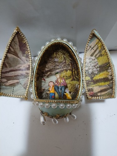 Diorama vintage uovo pasqua - diorama,