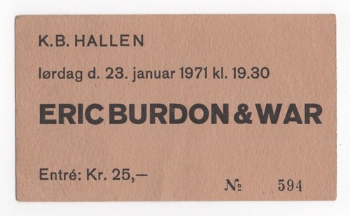 Biglietto eric burdon war - eric,