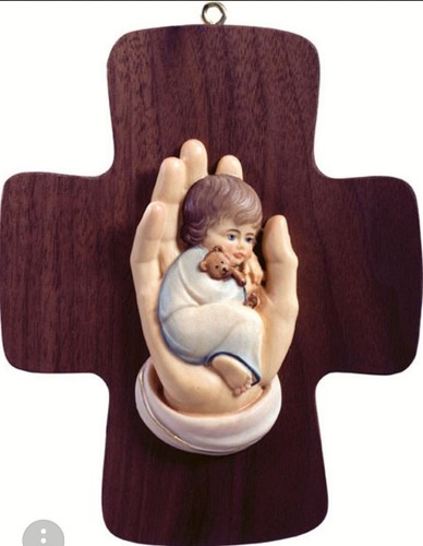 Crocifisso con angelo legno - crocifisso,