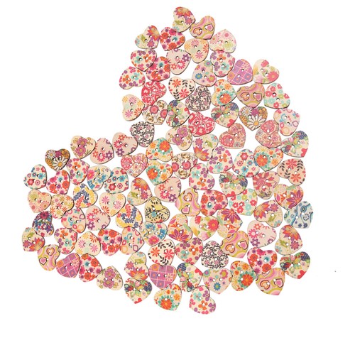 100 pezzi borsa bottoni - ,