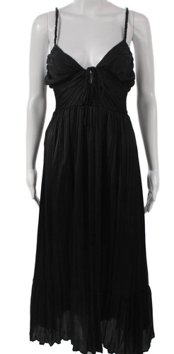 Maxi abito donna nero - , zara