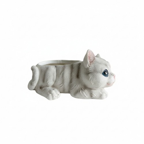 Fioriera gatto sdraiato - gatto,