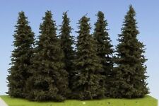 Abete rosso 6 alberi 100 mm altezza per presepi diorami o plastici SM100