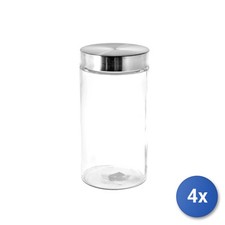 4x Barattoli In Vetro E