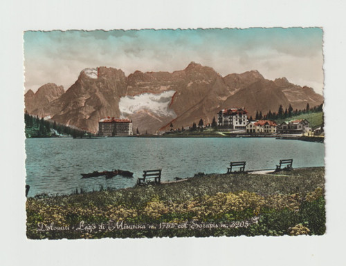 Belluno cartolina lago - cartolina,