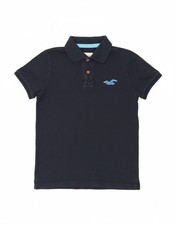 Polo uomo HOLLISTER piccola blu navy cotone AM09