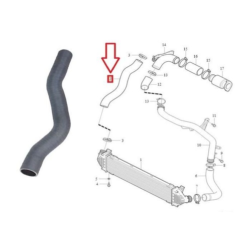 Tubo intercooler turbo - , per