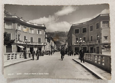 cartolina sora frosinone animata ponte viaggiata 1957 formato grande