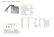 REGOLATORE DI TENSIONE DZE SUZUKI GS 450L '84-'88, GSX 750/1100 ES/ EF