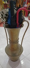 Antica Grande Anfora Porta ombrelli in Ottone ad anfora grande