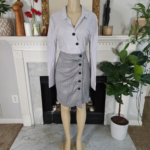 Camicia grigia righe a - righe,