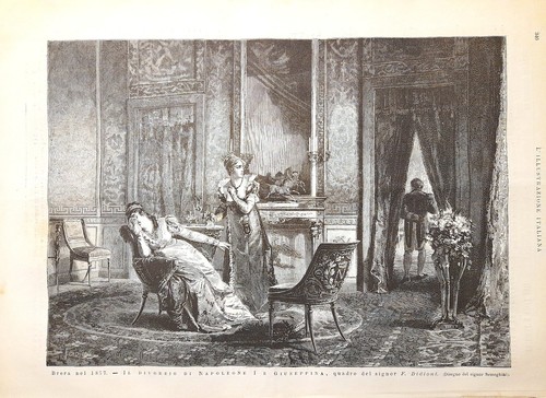 Stampa antica napoleone - stampa,