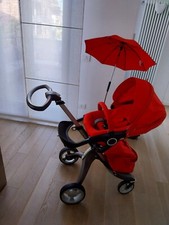 Passeggino + Navetta + Accessori Originali Stokke Xplory Rosso.