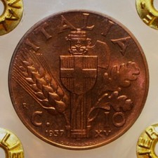 10 centesimi 1937 "Impero"