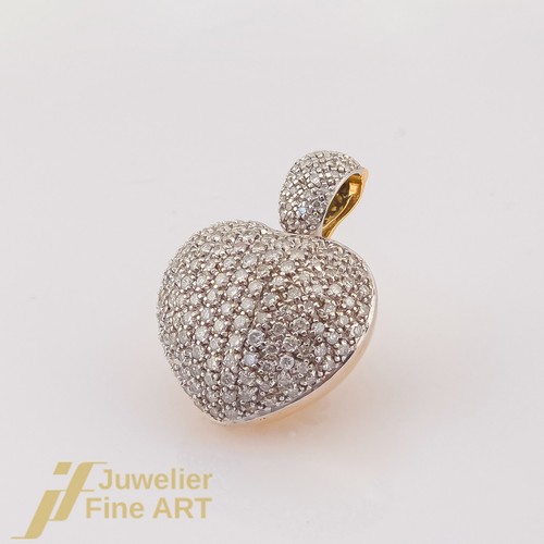 Ciondolo cuore brillanti - cuore,