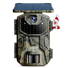 iZEEKER Fototrappola Solare 2,7K/1520P 30fps 36MP, Fototrappola Infrarossi Invis