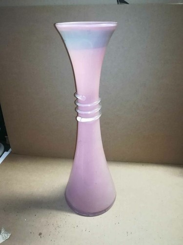 Vaso vetro rosa - vetro, antico