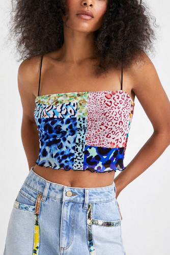 Top donna desigual canotta - top,