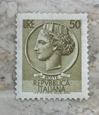 Francobollo Siracusana 50 Lire