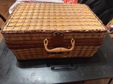 Cesto picnic in vimini vintage per 6 persone