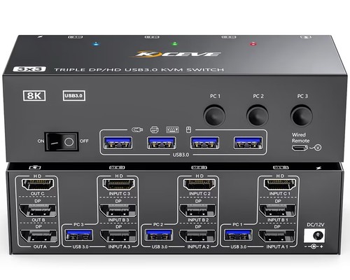 Switch kvm monitor 2 - 3,