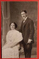 PHOT FOTO CARTO.  COPPIA ITALIANI EMIGRATI A NICE 1920 -30 C.  ( F 18 )