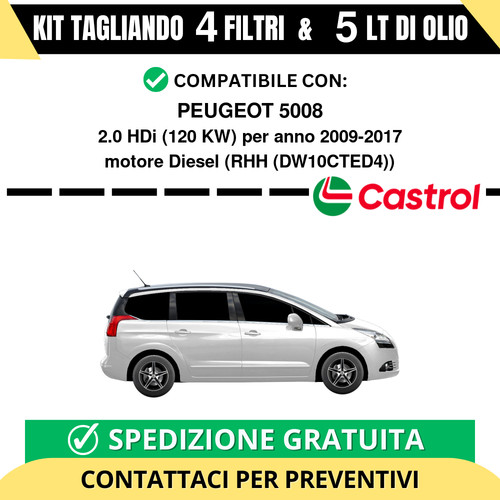 Tagliando per peugeot - per, 2.0