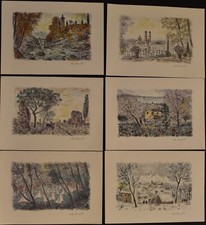 MICHELE CASCELLA-6 Litografie (offset)-incorniciate