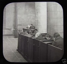 Glass Magic Lantern Slide THE