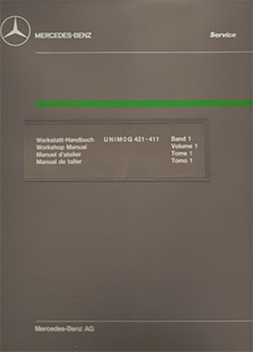 Unimog workshop manual 421 - workshop, 411