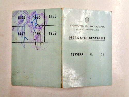 Tessera ingresso mercato - tessera,
