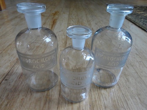 Apothecary chemical bottles - chemical,