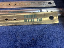 Parafango Vibrolux Reverb Face Plate linea blu adatto 1964-74 Silver Face Relic 