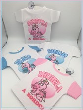 Bimbo Bebè a bordo magliettina auto mini t-shirt nome bambino/a ventosa appender