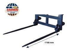 Punte Coniche Denti per Forca trattore Rotoballe fieno paglia letame 36x1100