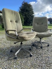 coppia di poltrone girevoli vintage anni 60