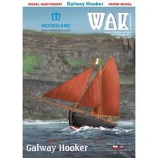 Galway hooker card model - 1:72,