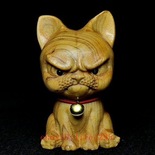Cane carino intaglio - , legno