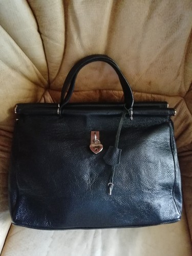 Grande borsa nera vera - nera,