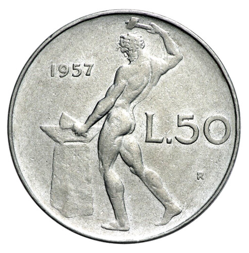 Italia lire 1957 vulcano - 50,