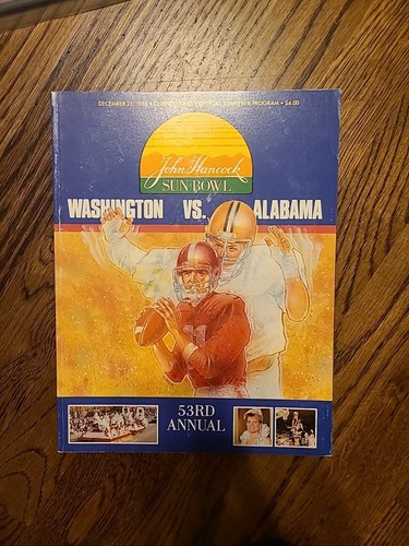 Programma sun bowl - programma, 1986