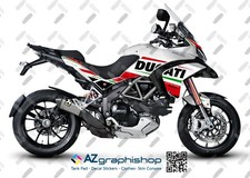 KIT ADESIVI MOTO DUCATI MULTISTRADA 1200 2010 – 2012 WHITE FS-MULTI10-14 (Italy)