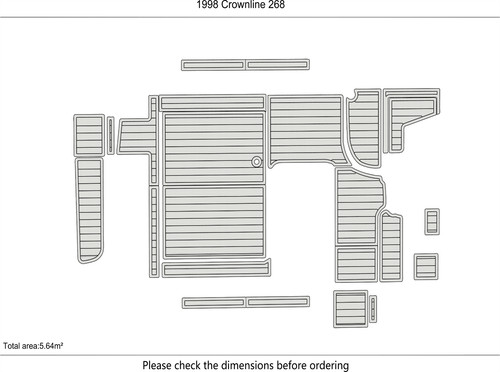 Pavimentazione barca crownline - pavimentazione,