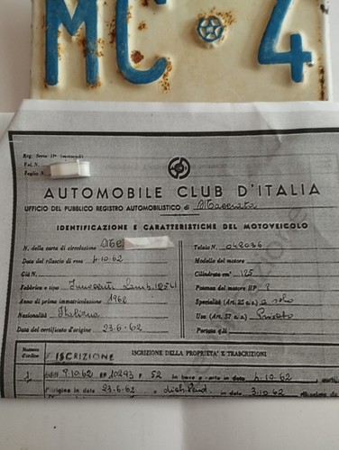 Lambretta 125 targa vis - lambretta,