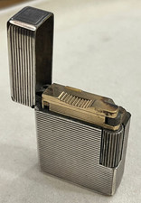 Accendino S.T. Dupont in argento, usato, vintage, firmato, riferimento A5AT37