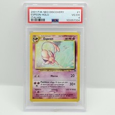 CARTA POKÉMON ESPEON HOLO 1/75 (2001) NEO DISCOVERY - ITA - PSA 4
