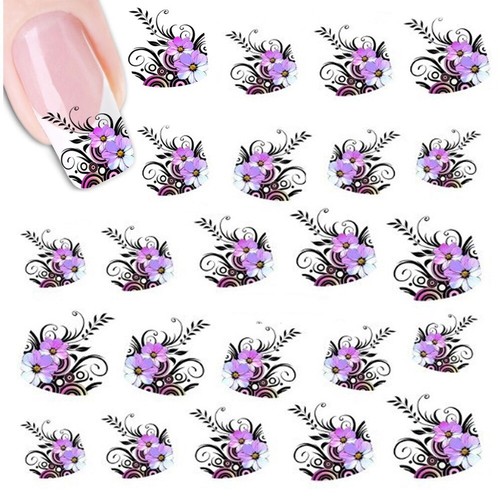 Pegatinas uñas flor - uÑas, nail