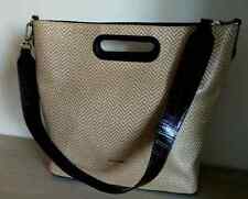TWIN SET GRANDE BORSA A MANO E TRACOLLA esterno rafia beige naturale