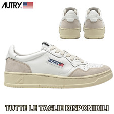 Autry Action Shoes Uomo Donna Sneaker Bianche Pelle e Suede Taglie Disponibili