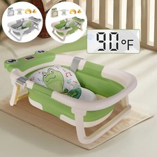 Vasca da bagno pieghevole per bambini piatto doccia con cuscino e protezione bagno cuffia doccia